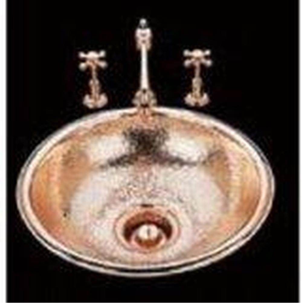 Alno Large Round Lavatory Plain Pattern, Undermount and Drop In