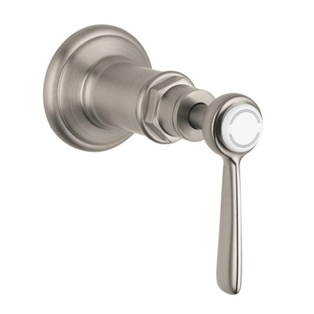 Axor Montreux Volume Control Trim with Lever Handle in Brushed Nickel