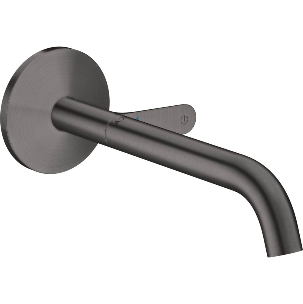 Axor ONE Wall-Mounted Single-Handle Faucet Select, 1.2 GPM in Brushed Black Chrome