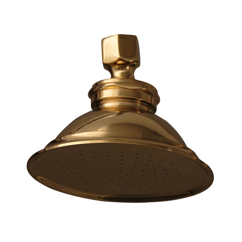 Barclay Sprinkler Can Shower Head, Polished Brass