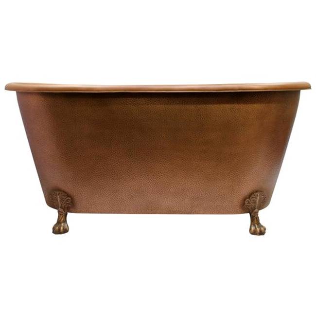 Barclay Panya 68'' Roll Top Copper Tub,ClawFoot PB,Antique Copper