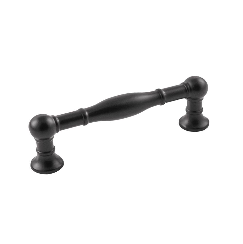 Belwith Keeler Fuller Collection Pull 3-3/4 Inch (96mm) Center to Center Matte Black Finish