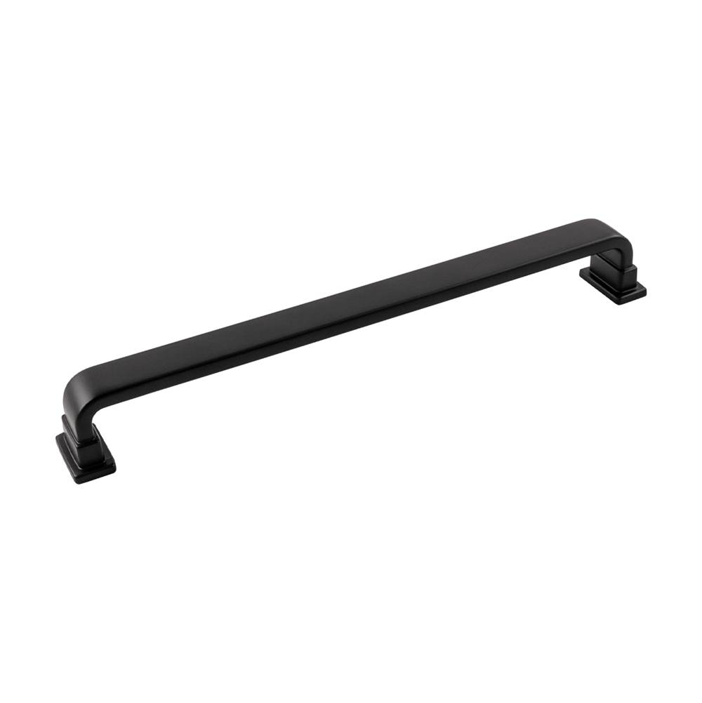 Belwith Keeler Brighton Collection Pull 8-13/16 Inch (224mm) Center to Center Matte Black Finish