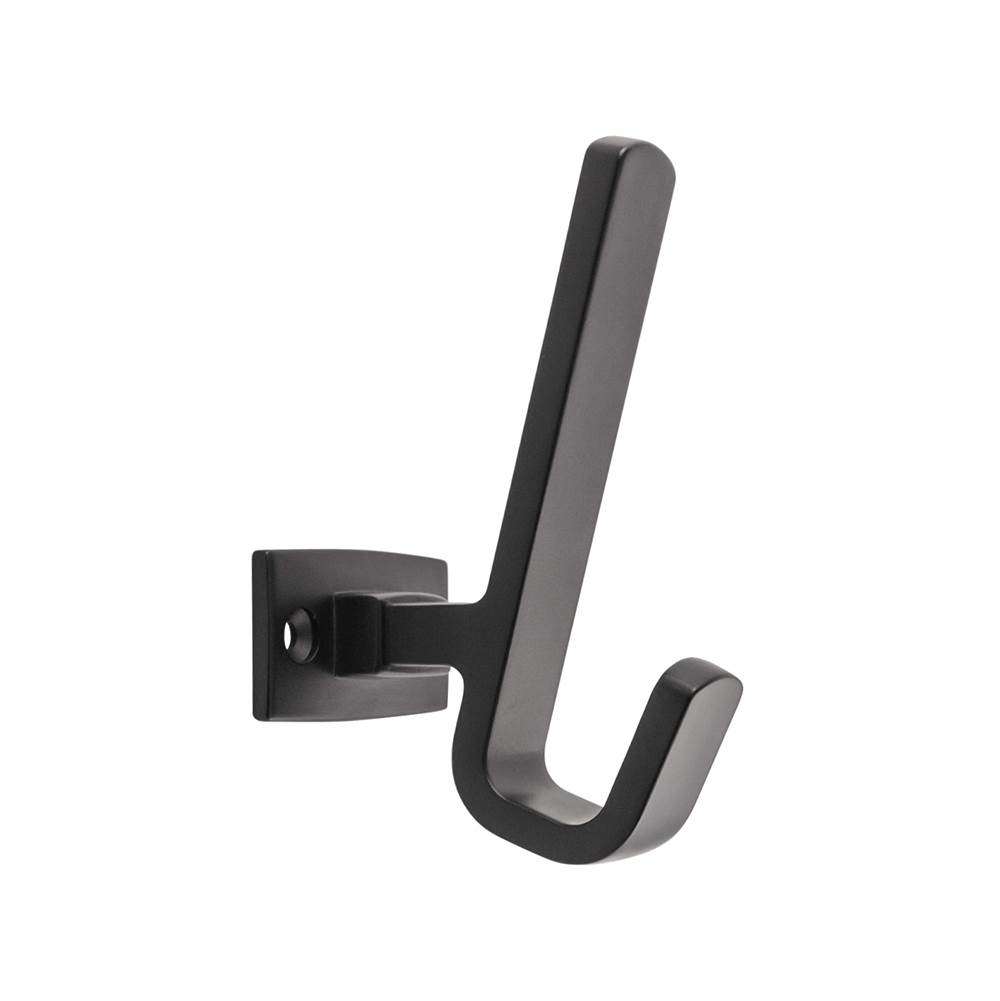 Belwith Keeler Brighton Collection Hook 1-1/2 Inch Center to Center Matte Black Finish