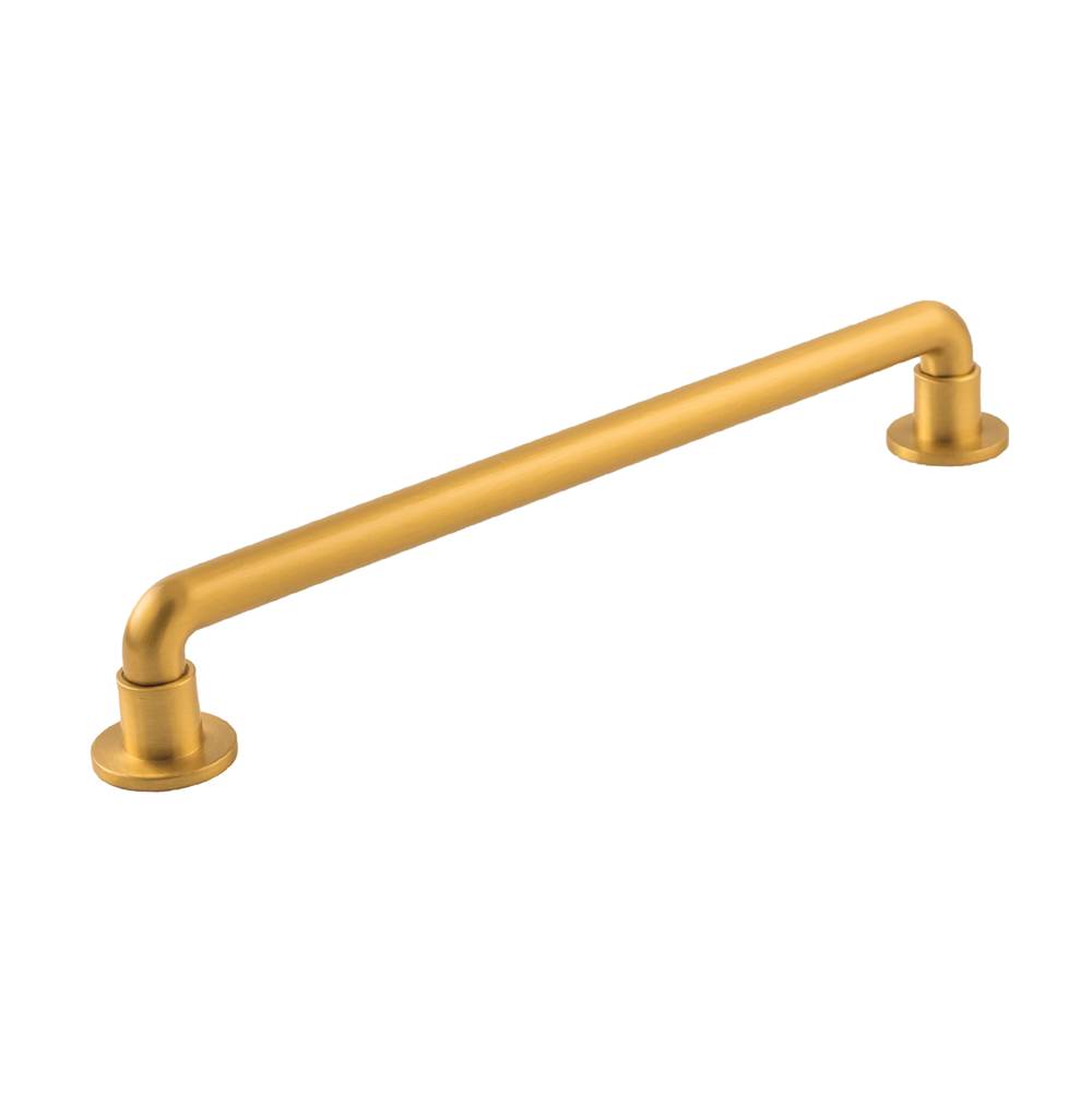 Belwith Keeler Urbane Collection Pull 8-13/16 Inch (224mm) Center to Center Brushed Golden Brass Finish