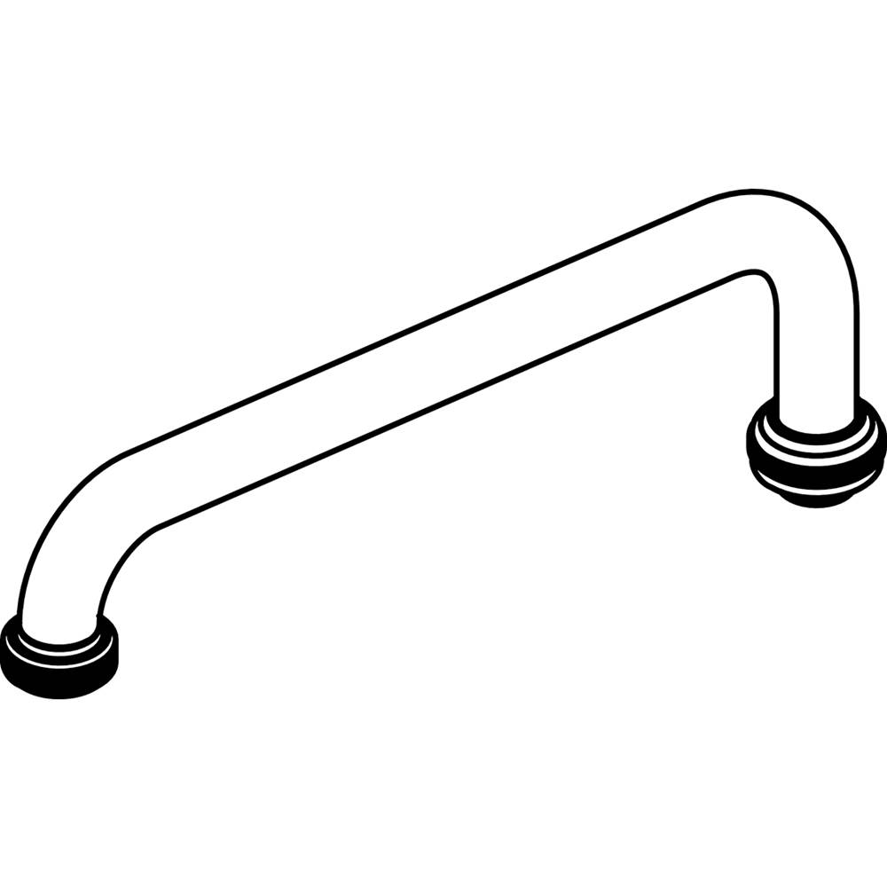 Central Brass Two Handle Faucet-10'' Tube Spout W/ Hose End