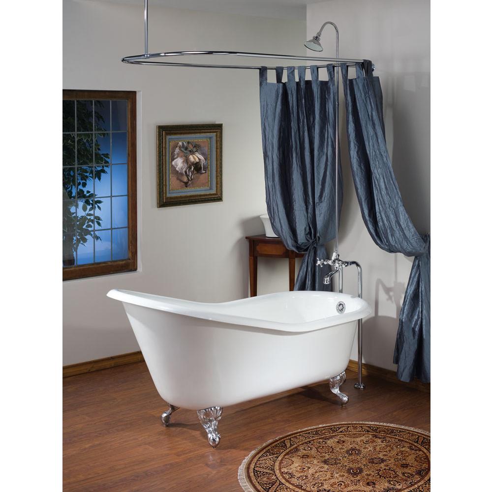 Cheviot Products SLIPPER Cast Iron Bathtub with Continuous Rolled Rim