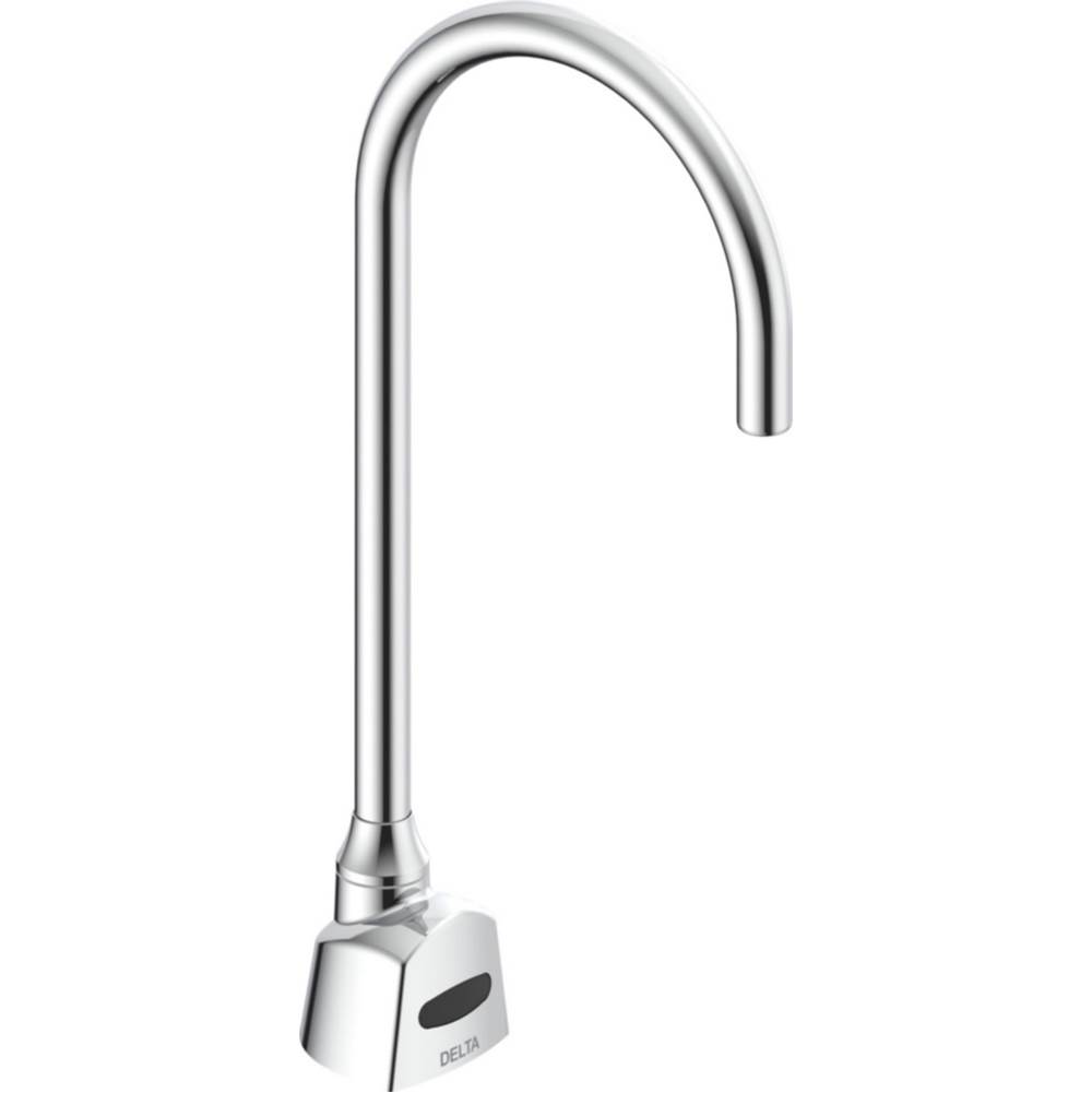 Delta Commercial Commercial 1500T Series: SINGLE HOLE HARDWIRE ELECTRONIC BASIN FAUCET WITH GOOSENECK