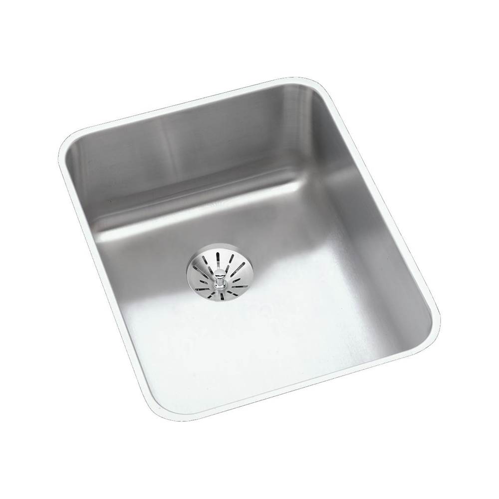 Elkay Lustertone Classic Stainless Steel 16-1/2'' x 20-1/2'' x 7-7/8'', Single Bowl Undermount Sink with Perfect Drain