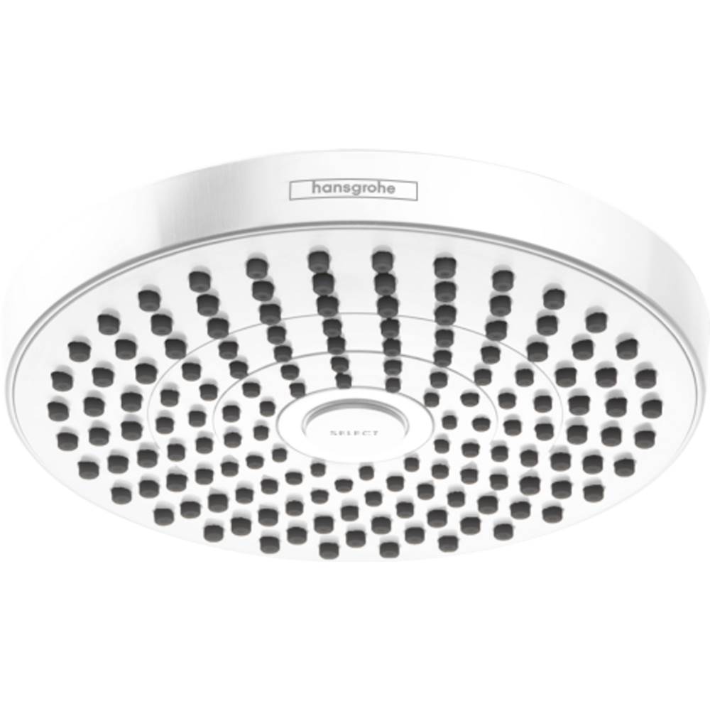 Hansgrohe Croma Select S Showerhead 180 2-Jet, 1.8 GPM in Matte White