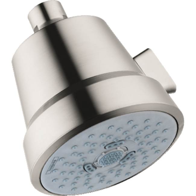 Hansgrohe Club Showerhead 100 3-Jet, 1.5 GPM in Brushed Nickel