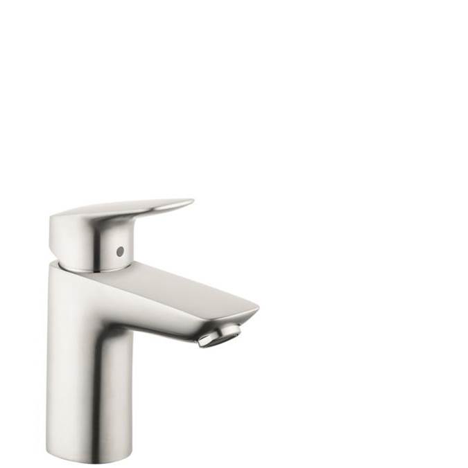 Hansgrohe Logis Single-Hole Faucet 100 with Pop-Up Drain, 1.2 GPM in Brushed Nickel