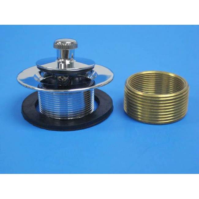 JB Products 1-1/4'' Lift & Turn Strainer CP DC with 1/4'' stem and 1-1/2'' bushing
