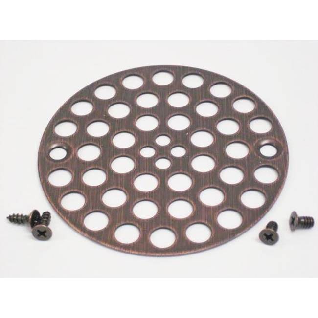 JB Products Shower Strainer 2 Screws 3-3/8'' Holes Classic Bronze