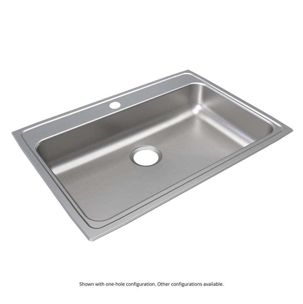 Just Manufacturing Stainless Steel 31'' x 22'' x 5-1/2'' 1-Hole Single Bowl Drop-in ADA Sink
