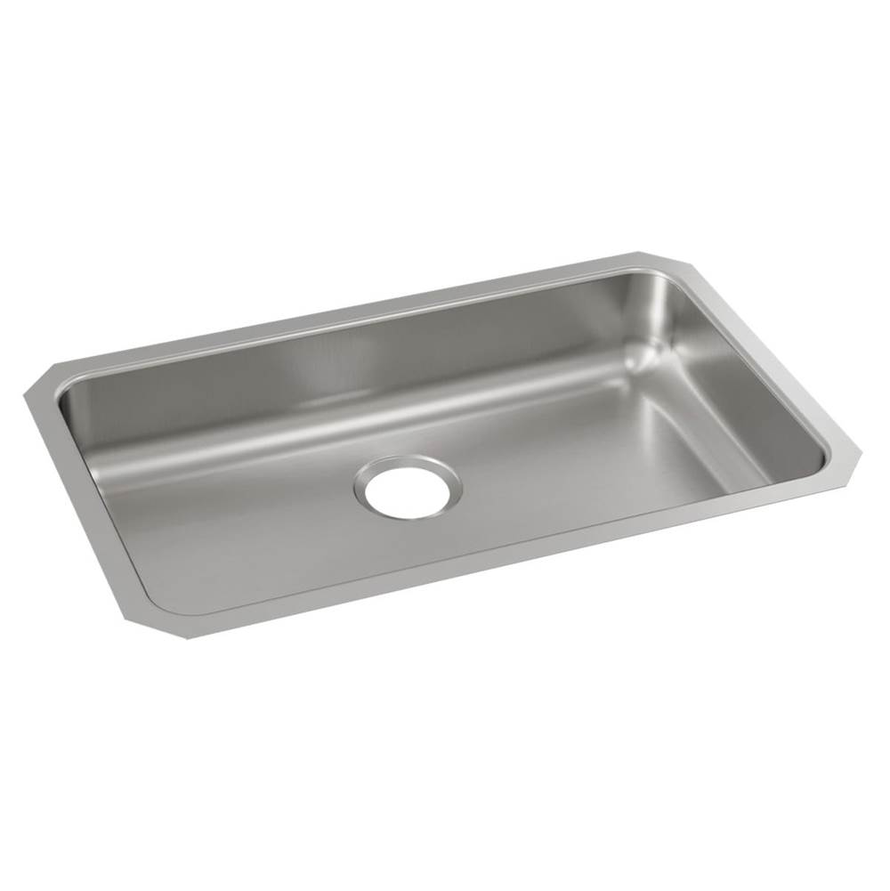 Just Manufacturing Stainless Steel 30-1/2'' x 18-1/2'' x 6-3/8'' Single Bowl Undermount ADA Sink