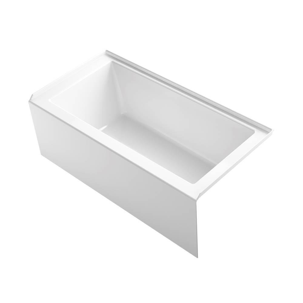 Kohler Underscore® Rectangle 60'' x 30'' alcove bath with integral apron, integral flange, and right-hand drain