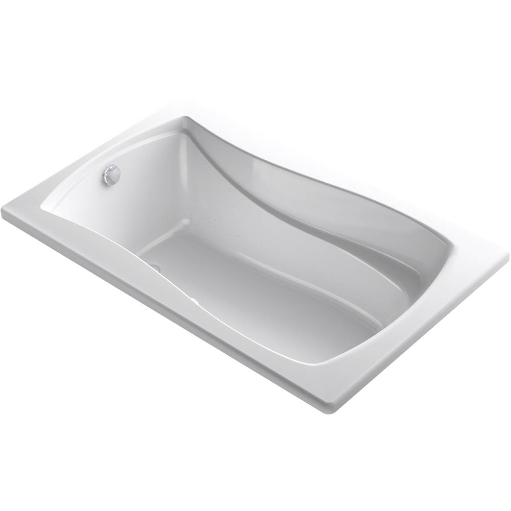 Kohler Mariposa® 60'' x 36'' drop-in Heated BubbleMassage™ air bath with Bask® heated surface