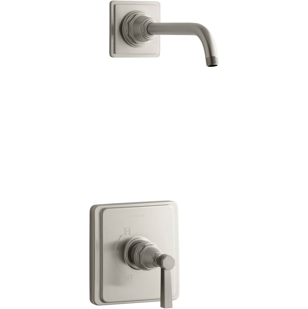 Kohler Pinstripe® Pure Rite-Temp® shower trim set with lever handle, less showerhead