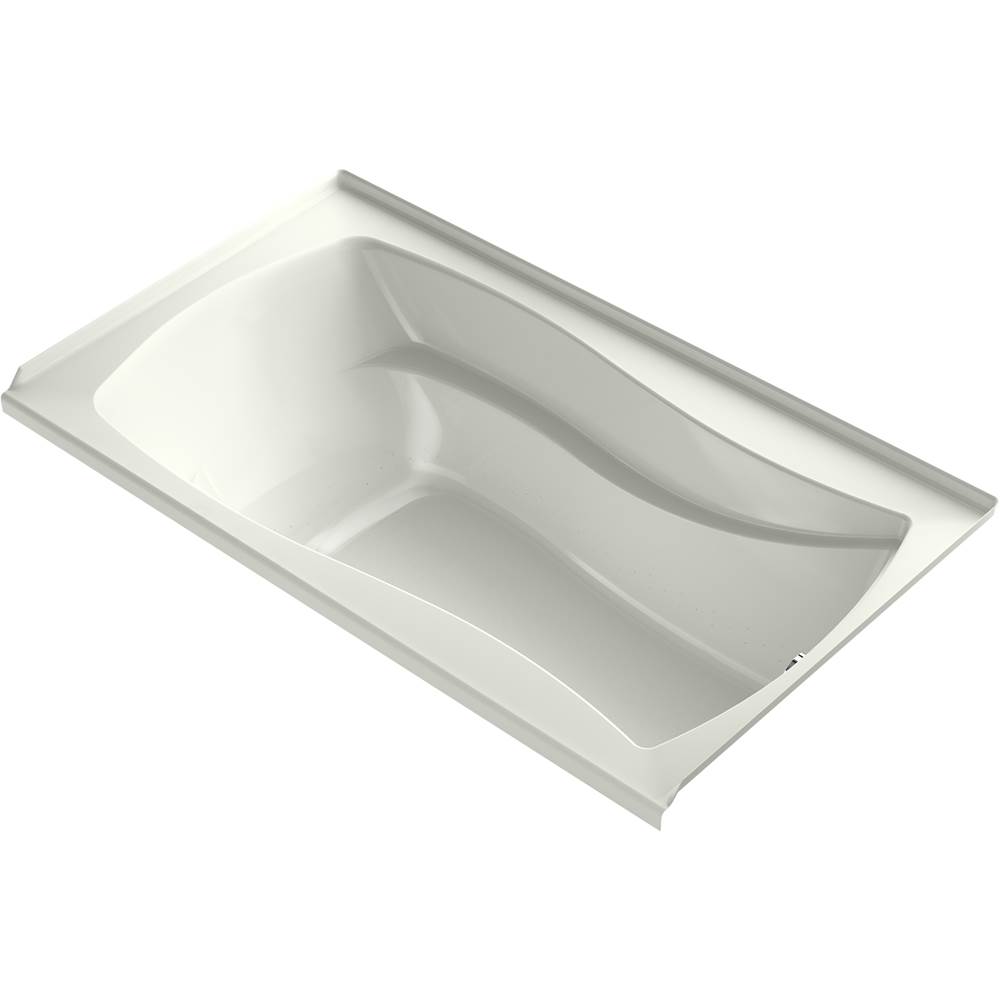 Kohler Mariposa® 66'' x 36'' integral flange Heated BubbleMassage™ air bath with Bask® heated surface and right-hand drain