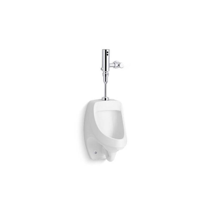 Kohler Dexter™ Antimicrobial urinal with Mach® Tripoint® touchless 0.125 gpf HES-powered flushometer