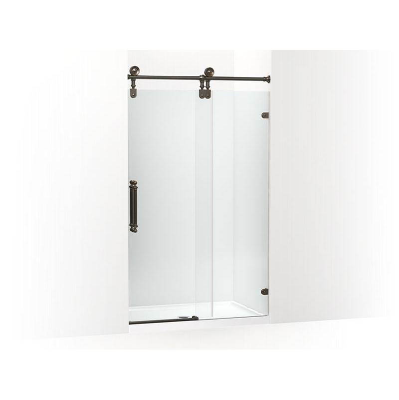 Kohler Artifacts™ 80-7/8'' H sliding shower door with 3/8''-thick glass