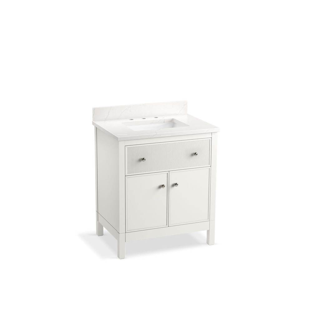 Kohler Malin™ by Studio McGee 30'' bathroom vanity cabinet with sink and quartz top