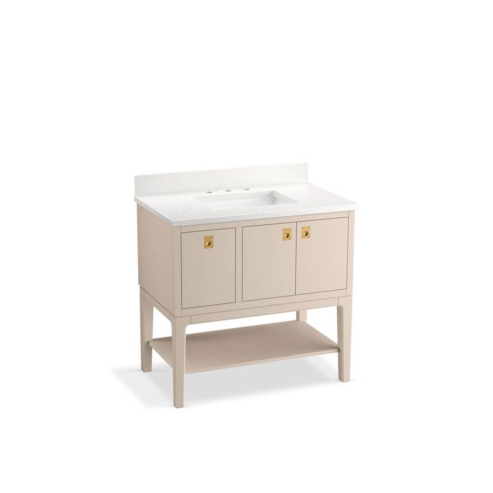 Kohler Seagrove™ by Studio McGee 36'' bathroom vanity cabinet with sink and quartz top