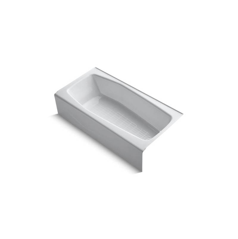 Kohler Villager® 60'' x 30-1/4'' alcove bath with integral apron and right-hand drain