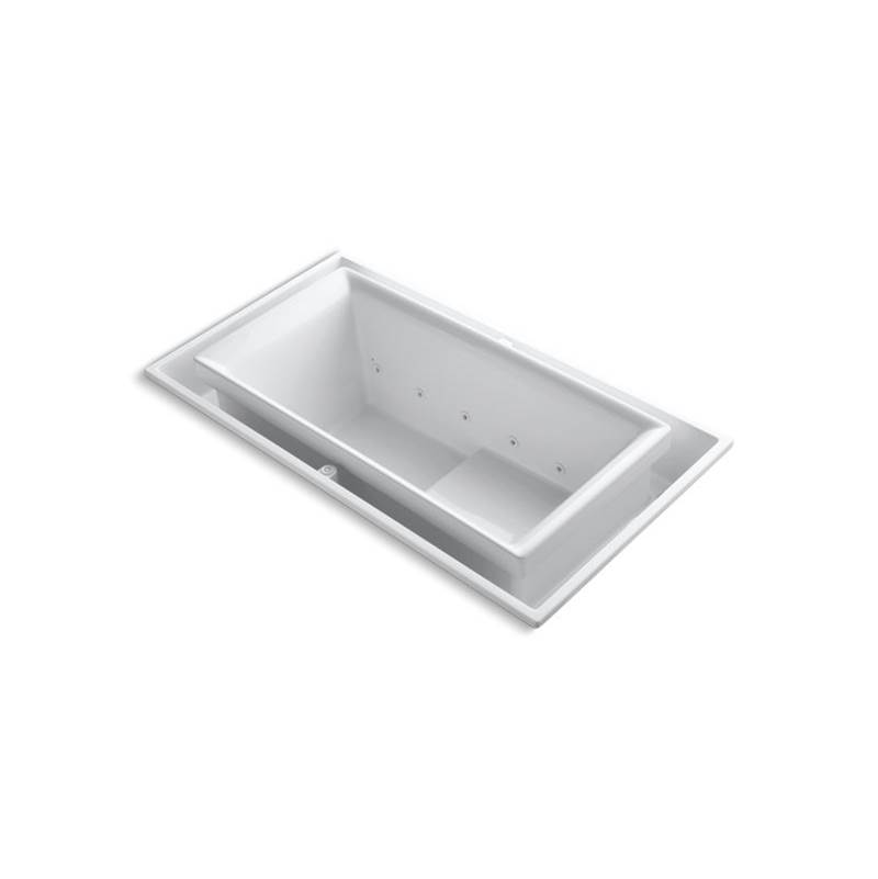 Kohler sok® 63'' x 31-1/2'' drop-in Effervescence bath with right-hand drain