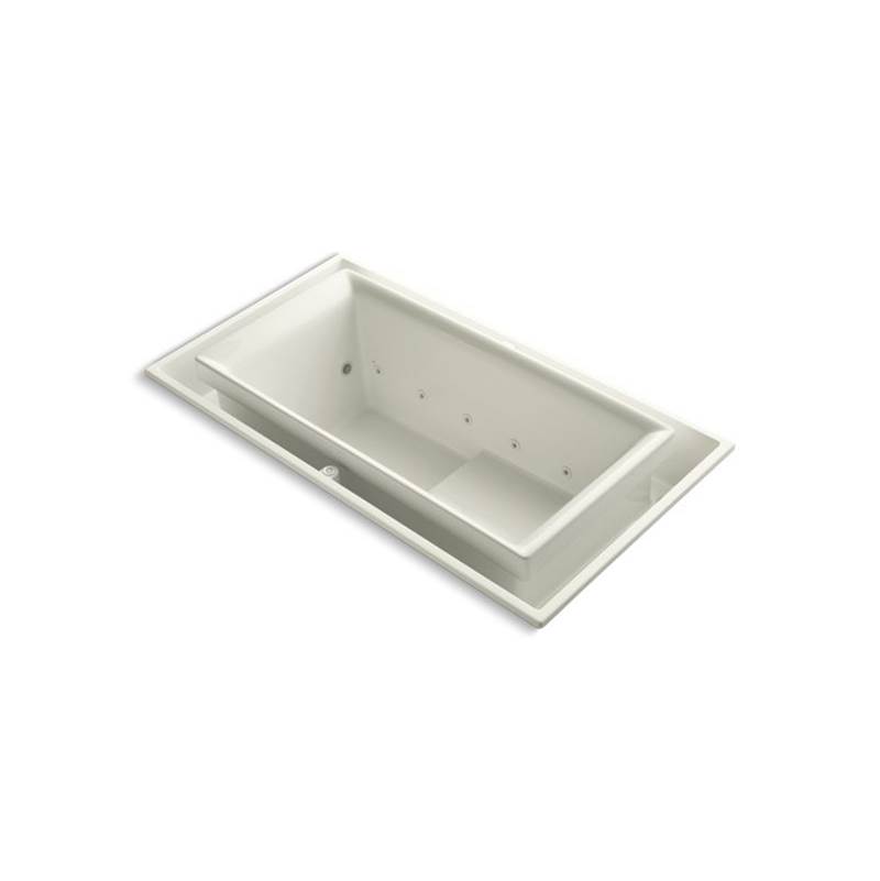 Kohler sok® 63'' x 31-1/2'' drop-in Effervescence bath with chromatherapy and left-hand drain