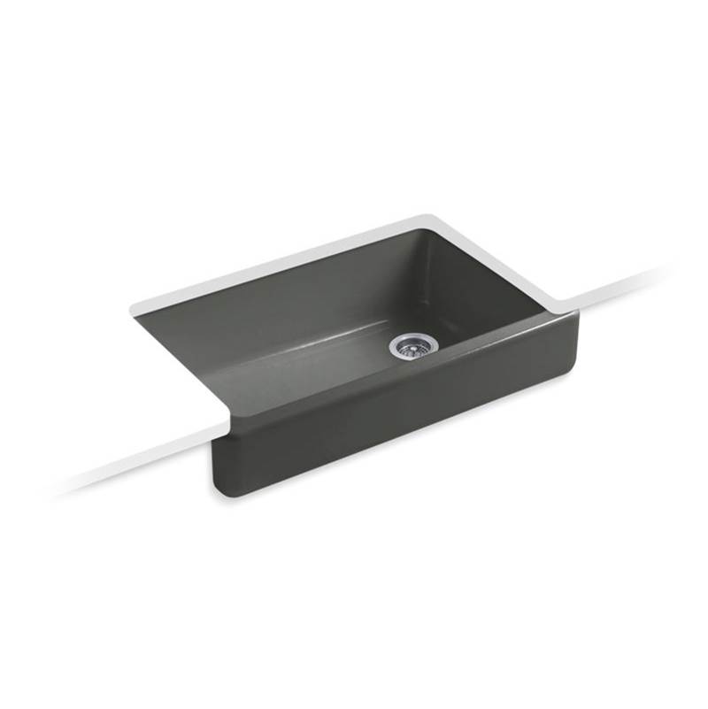 Kohler Whitehaven® 35-1/2'' x 21-9/16'' x 9-5/8'' Undermount single-bowl farmhouse kitchen sink