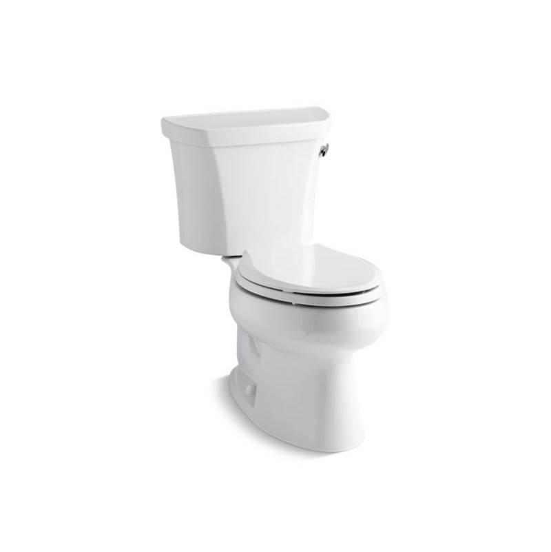 Kohler Wellworth® Two-piece elongated 1.6 gpf toilet with right-hand trip lever and tank cover locks