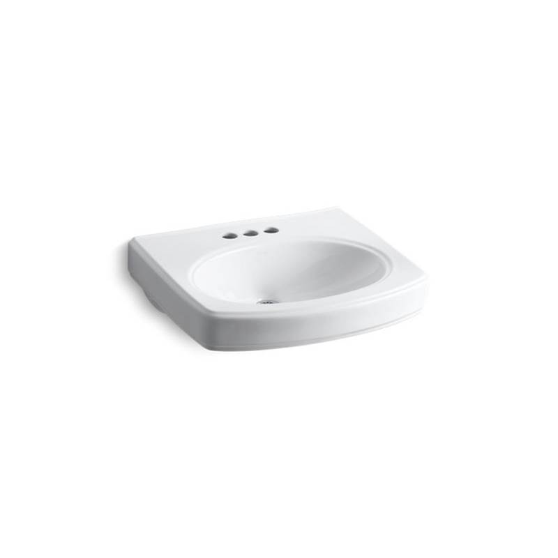 Kohler Pinoir® Bathroom sink basin with 4'' centerset faucet holes