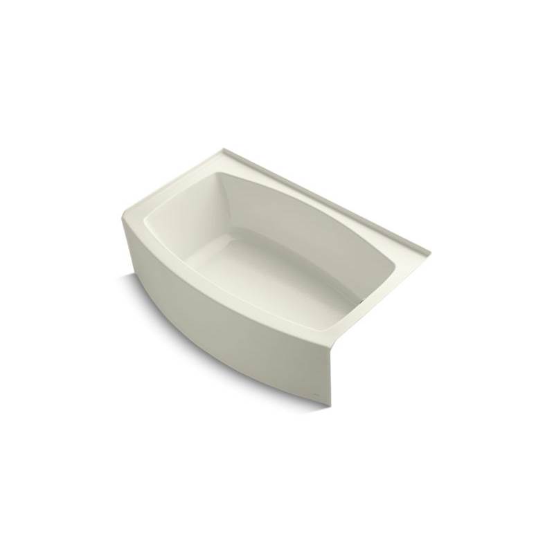 Kohler Expanse® 60'' x 32'' alcove bath with curved integral apron and right-hand drain