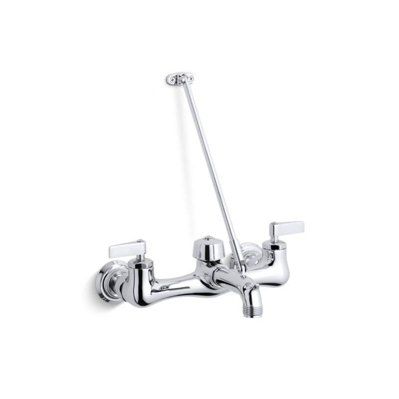 Kohler Kinlock™ Double lever handle service sink faucet with top-mounted wall brace