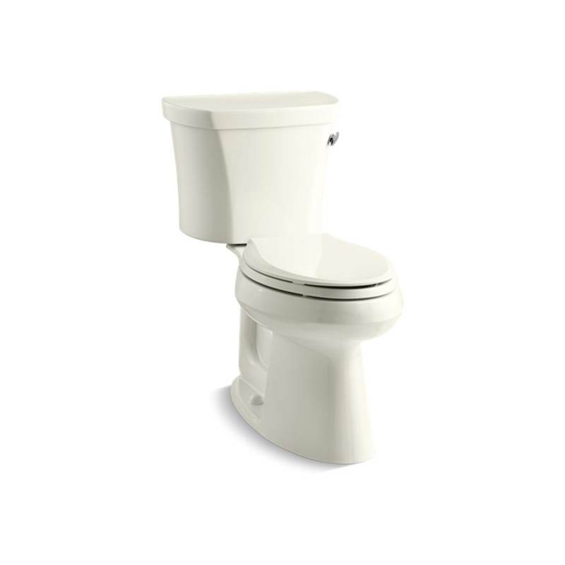 Kohler Highline® Comfort Height® Two-piece elongated 1.28 gpf chair height toilet with right-hand trip lever, insulated tank and 14'' rough-in