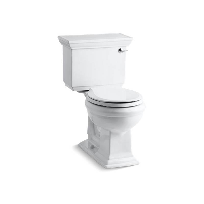 Kohler Memoirs® Stately Comfort Height® Two-piece round-front 1.28 gpf chair height toilet with right-hand trip lever