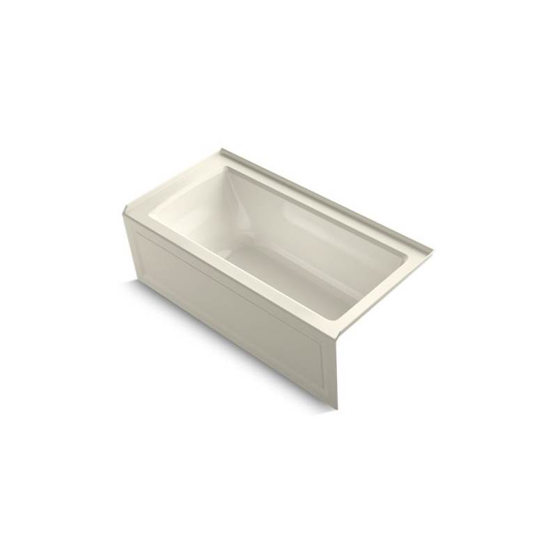 Kohler Archer® 60'' x 30'' alcove bath with integral apron, integral flange and right-hand drain