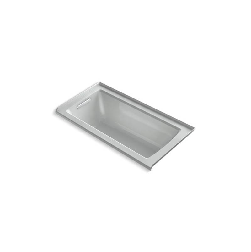 Kohler Archer® 60'' x 30'' alcove bath with integral flange and left-hand drain