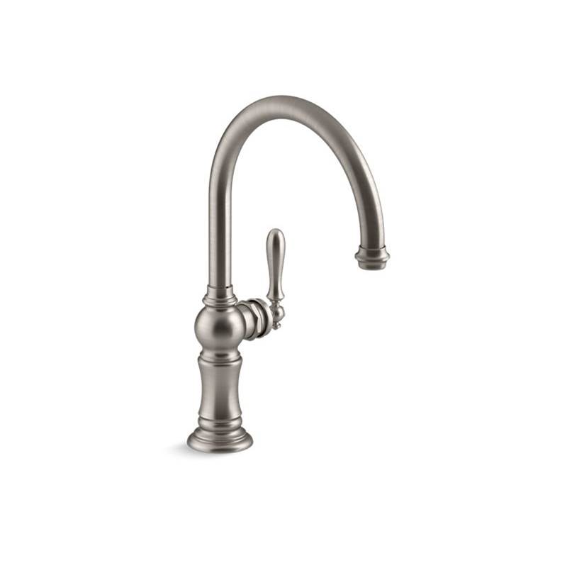 Kohler Artifacts® single-handle kitchen sink faucet with 14-11/16'' swing spout, Arc spout design
