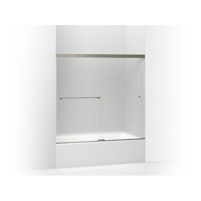Kohler Revel® Sliding bath door, 55-1/2'' H x 56-5/8 - 59-5/8'' W, with 5/16'' thick Frosted glass
