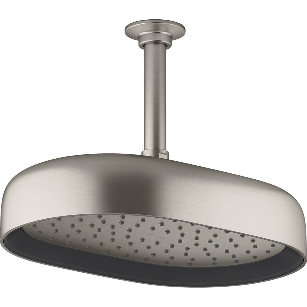 Kohler Statement Oval 10 in. 2.5 Gpm Rainhead With Katalyst Air-Induction Technology