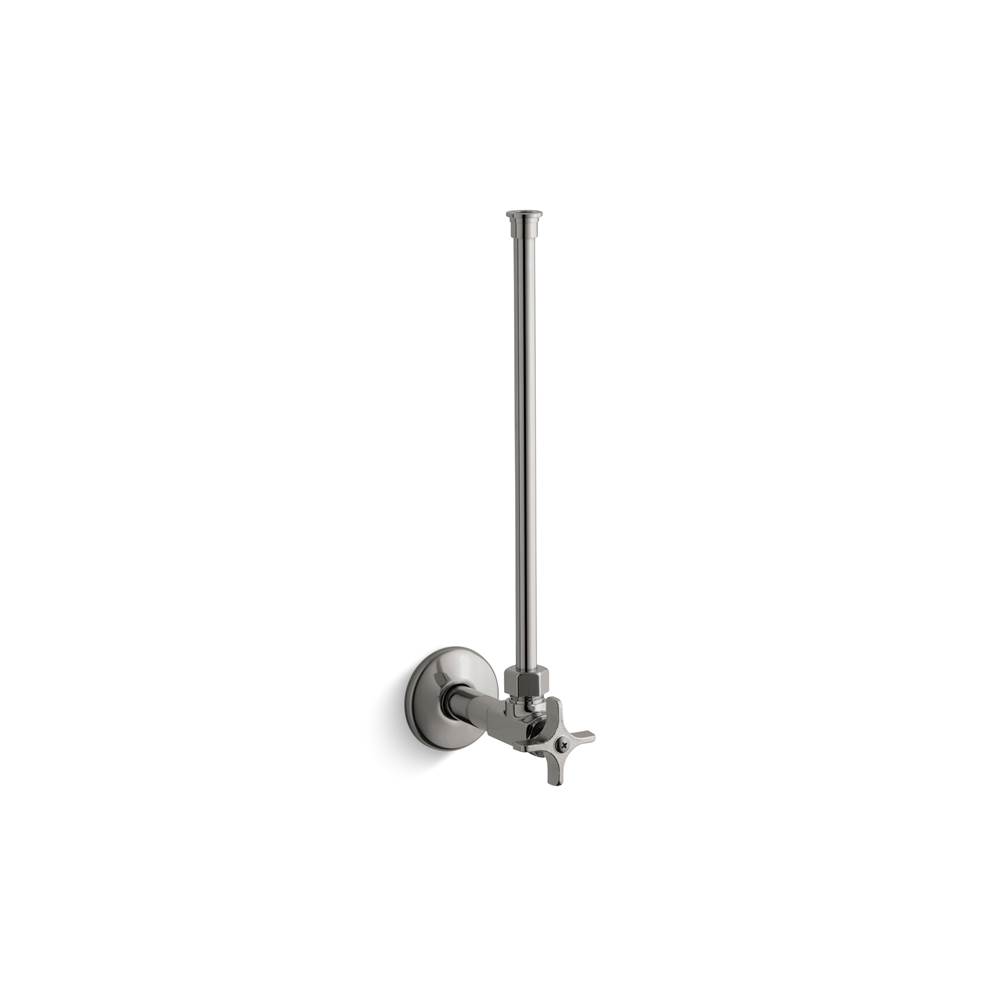 Kohler 1/2 in. Npt Angle Supply With Stop With Cross Handle And Annealed Vertical Tube
