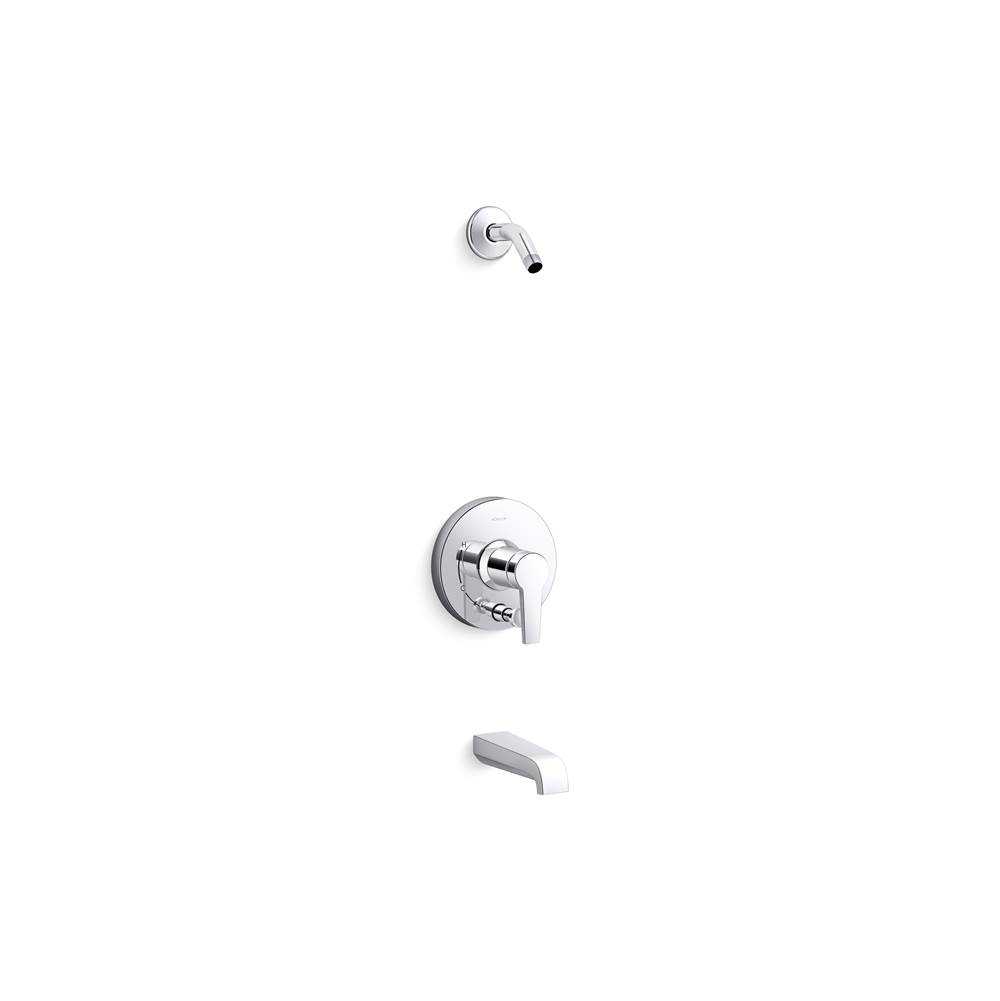 Kohler Pitch Rite-Temp Bath And Shower Trim Kit With Push-Button Diverter Without Showerhead