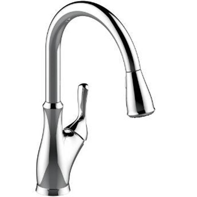 Matco Norca Sgl Hndle Cp Kitchen Faucet, Hi Arc Spout, Plldwn Spray, Mtl Lvr Hndle, Ceramic Cart., Integrated Supply Lines, 1-3 Hole Install, Deck Plate Included