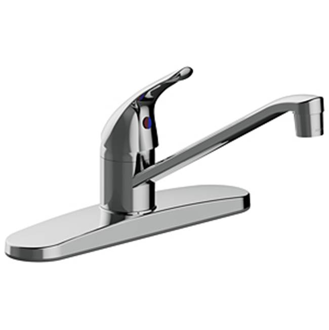 Matco Norca Single Handle Kitchen Faucet, Copper Inlet Supply, Washerless, 1.5 Gpm, Chrome
