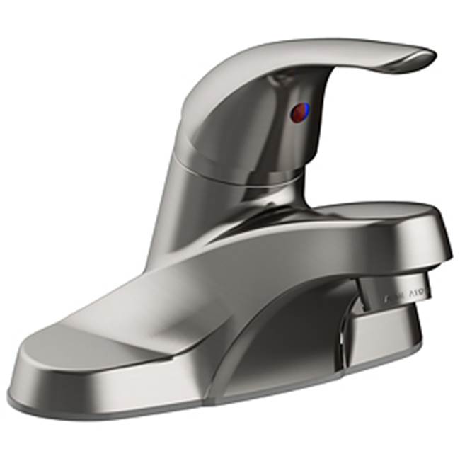 Matco Norca Single Handle 4'' Centerset Lavatory Faucet, Less Pop-Up, Washerless, 1.2 Gpm, Brushed Nickel