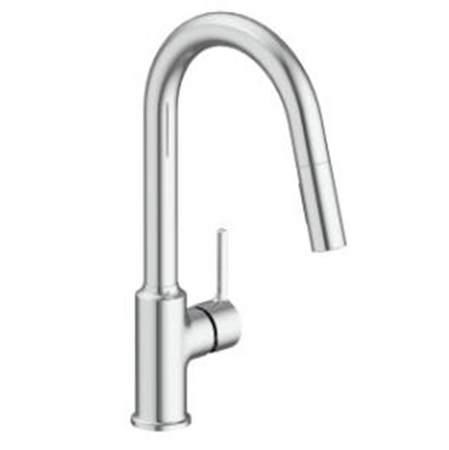 Matco Norca Single Handle Cp Kitchen Faucet, High Arc Spout with Pulldown Spray, Metal Lever Handle, Ceramic Cartridge, Integrated Supply Lines, 1 Or 3 Hole