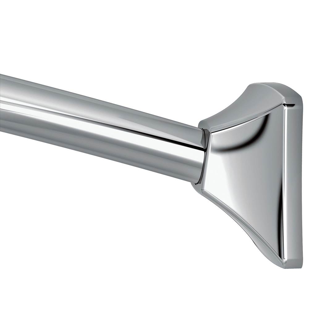 Moen Curved Shower Rods - Chrome Adjustable Curved Shower Rod